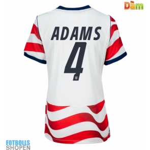 Billiga Förenta stater Tyler Adams #4 Hemmatröja Dam VM 2026 Kortärmad